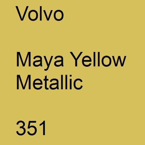 Volvo, Maya Yellow Metallic, 351.